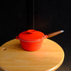Red Cast Iron Cooking Pot