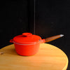 Red Cast Iron Cooking Pot