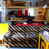 1980s Velour Sofa
