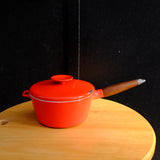 Red Cast Iron Cooking Pot