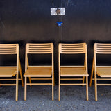 Four Vintage Ikea Folding Chairs