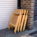 Four Vintage Ikea Folding Chairs