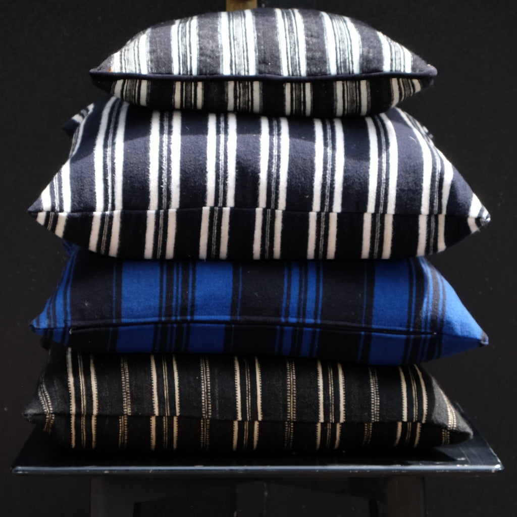 Large Striped Cushions