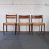 Three Danish Dining room chairs