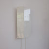 Two White 1970s Wall Lights