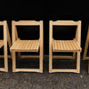 Four Folding Wooden Chairs
