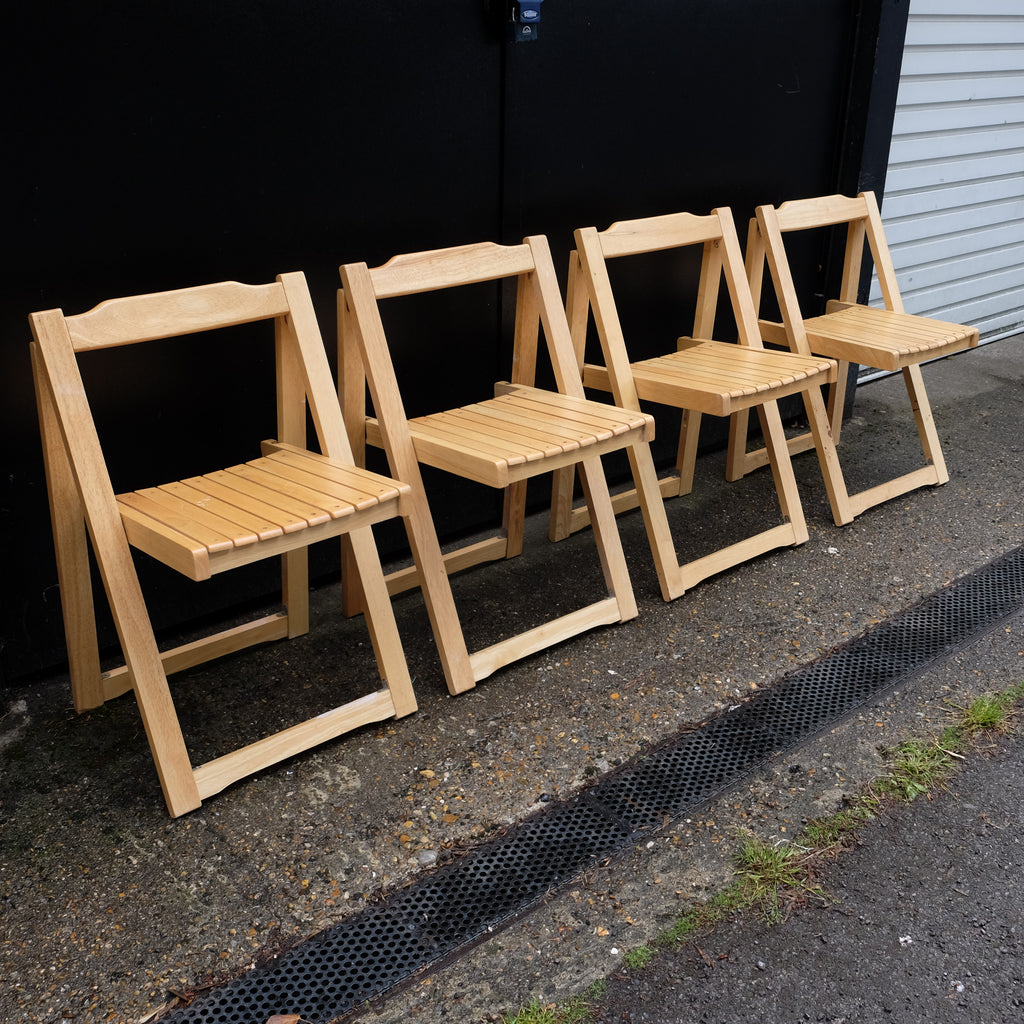 Lovely Beech Folding Chairs