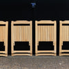 Four Folding Wooden Chairs
