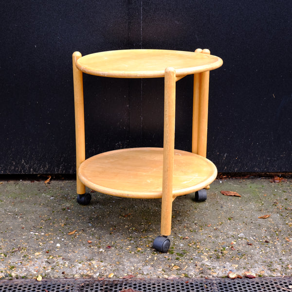 Ex Habitat wooden 1970s Trolley