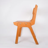 2 Plywood Children's Stacking Chairs