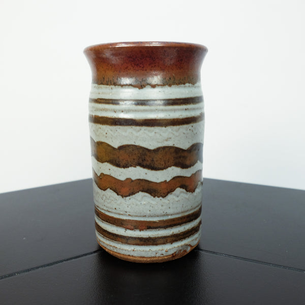 Striped Ceramic Vase