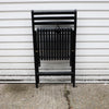 Six Ex habitat Black Folding Chairs