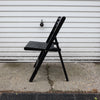 Six Ex habitat Black Folding Chairs