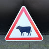 Cow Road Sign