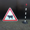 Cow Road Sign