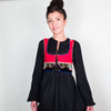 Red Embroidered Top