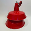 Bright Red Lampshades