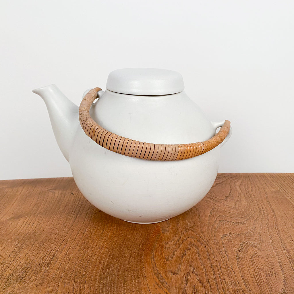 White Arabia Teapot