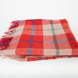 Vintage Checked Wool Blanket