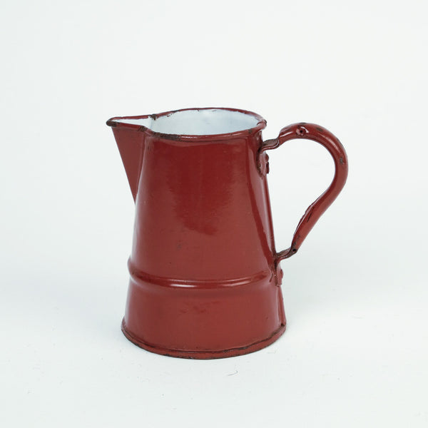 Rust Brown Enamel Jug