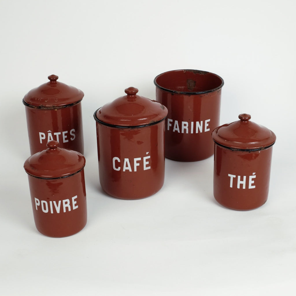 French Enamelware Containers
