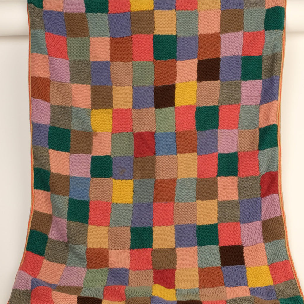 Colourful Hand Knitted Baby Blanket