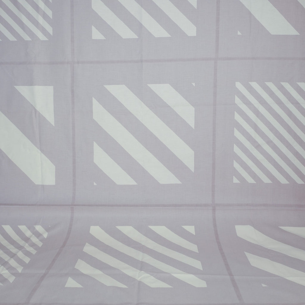 Grey and white 1970s Fabric