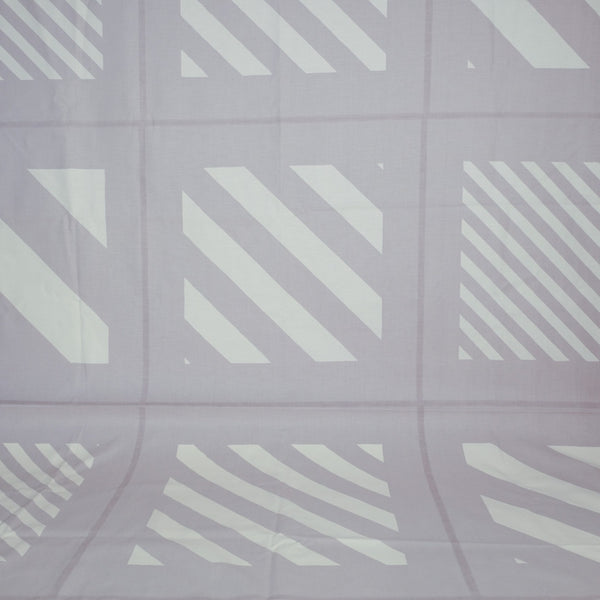 Grey and white 1970s Fabric